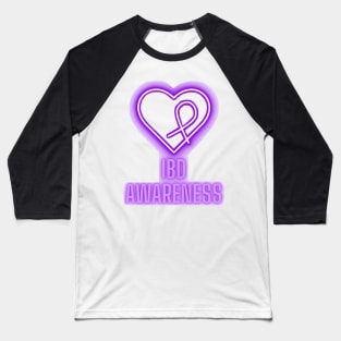 Neon Purple IBD Awareness 2 Baseball T-Shirt